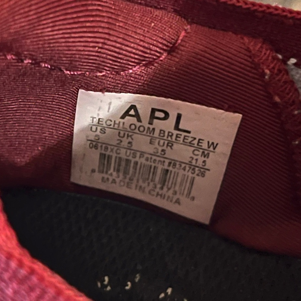 APL Techloom Breeze Burgundy Sneakers - Picture 7 of 8